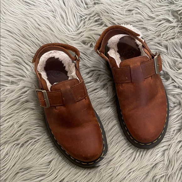 Dr. Martens Other - Dr. Martens Tan Leather Slip-Ons